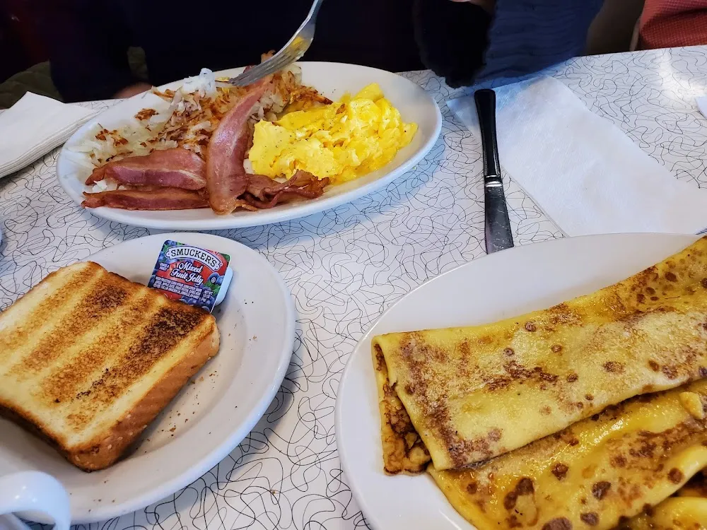 Bacon and Eggs and Crepes