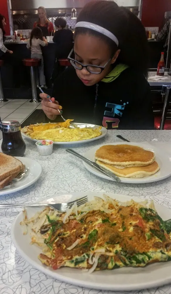 Greek and Veggie Omelette Pancakes
