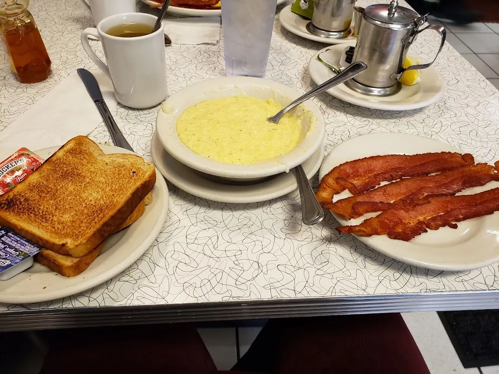 Grits and Bacon and Eggs